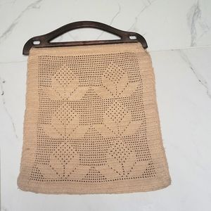 Crochet Bag, Tan/Brown